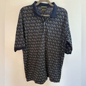 Bobby Jones Blue Golfer Polo Golf Shirt XXL